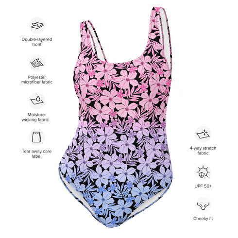 Bisexual Pride Aloha One-Piece Swimsuit